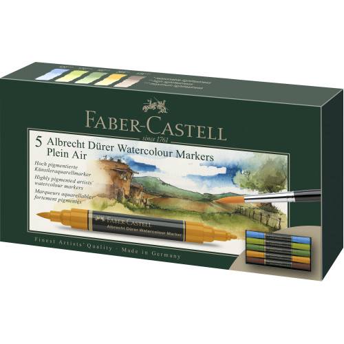 SET 5 MARKERE SOLUBILE PEISAJ A.DURER FABER-CASTELL