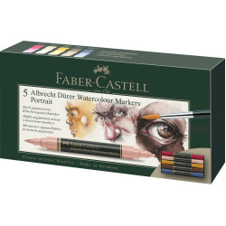 SET 5 MARKERE SOLUBILE PORTRET A.DURER FABER-CASTELL