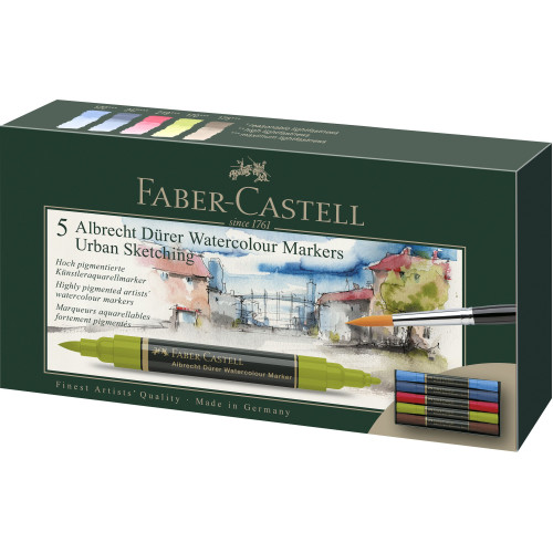 SET 5 MARKERE SOLUBILE SKETCHING A.DURER FABER-CASTELL