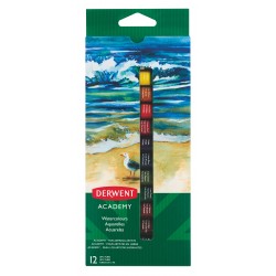 TEMPERA 12 CULORI 12 ML DERWENT ACADEMY