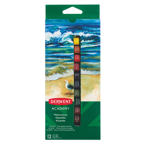 TEMPERA 12 CULORI 12 ML DERWENT ACADEMY