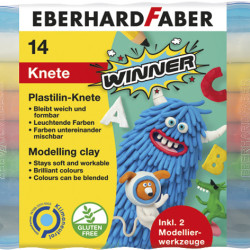 PLASTILINA 10 CULORI CUTIE PLASTIC EBERHARD FABER