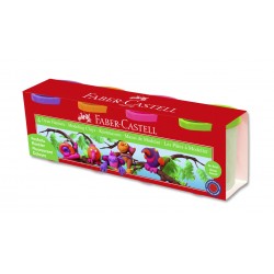 PLASTILINA 4*130G CULORI NEON FABER-CASTELL