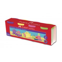 PLASTILINA 4*130G CULORI PASTEL FABER-CASTELL