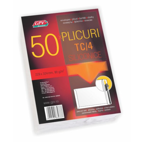 PLIC C4 SILICON 90G 229*324MM ALB TIP T 50/S GPV