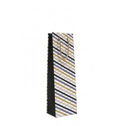 PUNGI CADOU STICLA BLACK & GOLD B 120*90*390MM ROTOLUX