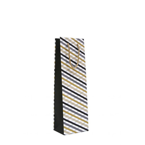 PUNGI CADOU STICLA BLACK & GOLD B 120*90*390MM ROTOLUX