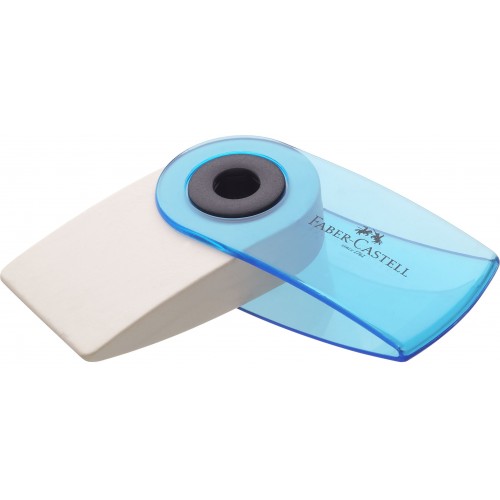 RADIERA CREION SLEEVE MINI CULORI TRANSPARENTE FABER-CASTELL