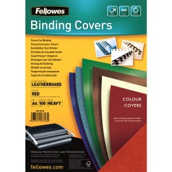 COPERTI CARTON A4 ROSII 100/TOP FELLOWES