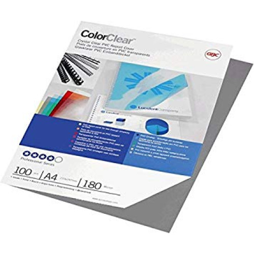 COPERTI PLASTIC A4 180 MICRONI FUMURII 100/TOP GBC
