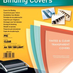 COPERTI PLASTIC A4 180 MICRONI TRANSPARENTE 100/TOP FELLOWES