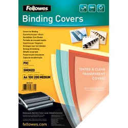 COPERTI PLASTIC A4 200 MICRONI FUMURII 100/TOP FELLOWES