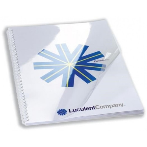 COPERTI PLASTIC A4 250 MICRONI TRANSPARENTE 50/TOP GBC