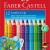 CREIOANE COLORATE 12 CULORI + ASCUTITOARE JUMBO GRIP FABER-CASTE