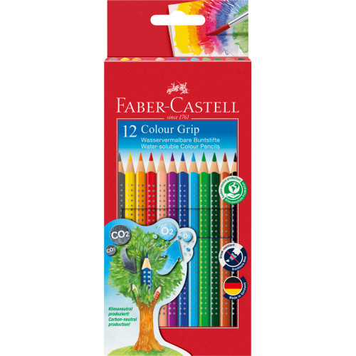 CREIOANE COLORATE 12 CULORI GRIP 2001 FABER-CASTELL