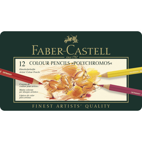 CREIOANE COLORATE 12 CULORI POLYCHROMOS FABER-CASTELL