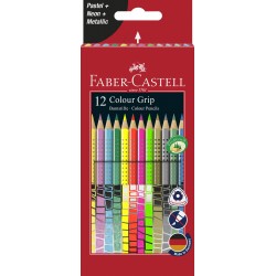 CREIOANE COLORATE 12 CULORI SPECIALE GRIP FABER-CASTELL