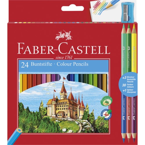 CREIOANE COLORATE 24+3 CULORI ECO FABER-CASTELL