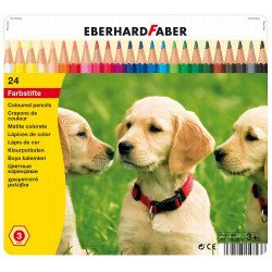 CREIOANE COLORATE 24 CULORI CUTIE METAL EBERHARD FABER