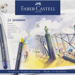 CREIOANE COLORATE 24 CULORI GOLDFABER CUTIE METAL FABER-CASTELL