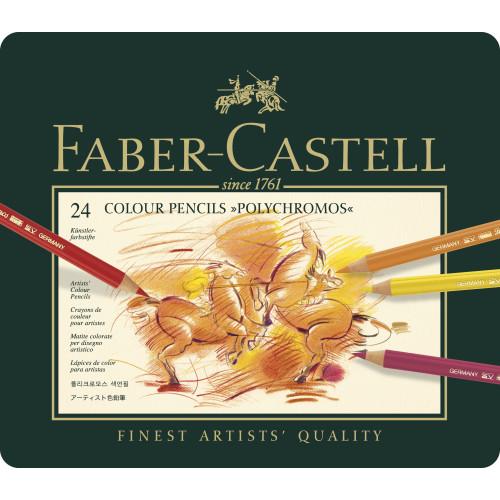 CREIOANE COLORATE 24 CULORI POLYCHROMOS FABER-CASTELL