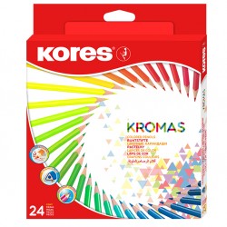 CREIOANE COLORATE 24 CULORI TRIUNGHIULARE ECO KORES