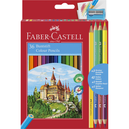 CREIOANE COLORATE 36+3+1 CULORI ECO FABER-CASTELL