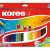 CREIOANE COLORATE 36 CULORI + ASCUTITOARE TRIUNGHIULARE KORES