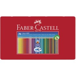 CREIOANE COLORATE 36 CULORI CUTIE METAL GRIP 2001 FABER-CASTELL