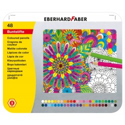 CREIOANE COLORATE 48 CULORI CUTIE METAL EBERHARD FABER