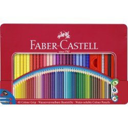 CREIOANE COLORATE 48 CULORI CUTIE METAL GRIP 2001 FABER-CASTELL