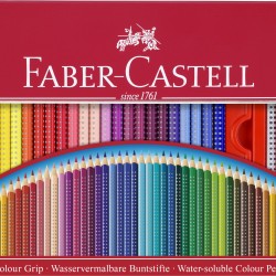 CREIOANE COLORATE 48 CULORI CUTIE METAL GRIP 2001 FABER-CASTELL