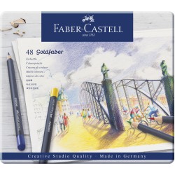 CREIOANE COLORATE 48 CULORI GOLDFABER CUTIE METAL FABER-CASTELL