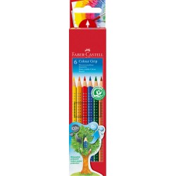 CREIOANE COLORATE 6 CULORI GRIP 2001 FABER-CASTELL