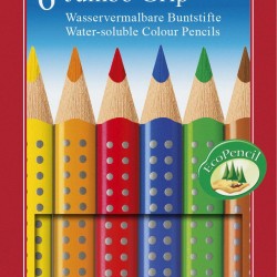 CREIOANE COLORATE 6 CULORI JUMBO GRIP FABER-CASTELL