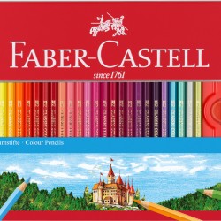 CREIOANE COLORATE 60 CULORI CUTIE METAL FABER-CASTELL