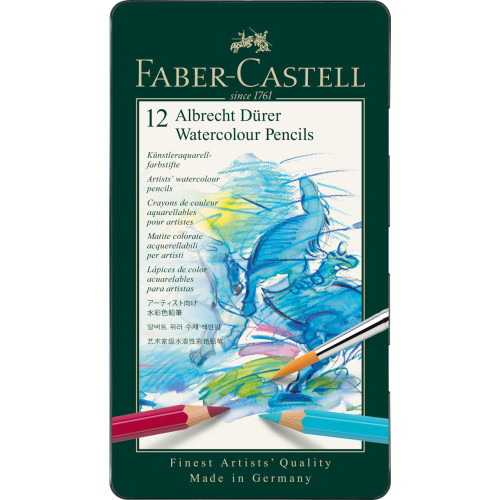 CREIOANE COLORATE ACUARELA 12 CULORI A. DURER FABER-CASTELL