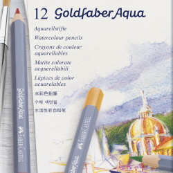 CREIOANE COLORATE AQUARELLE 12 CULORI GOLDFABER CUT. METAL FABER