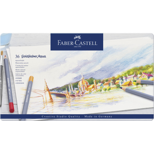 CREIOANE COLORATE AQUARELLE 36 CULORI GOLDFABER CUT. METAL FABER