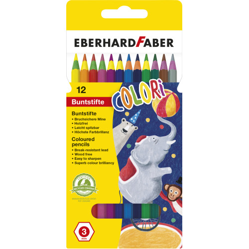 CREIOANE COLORATE PLASTIC 12 CULORI CORP COLOR EBERHARD FABER