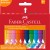 CREIOANE COLORATE PLASTIC 12 CULORI JUMBO GRIP FABER-CASTELL