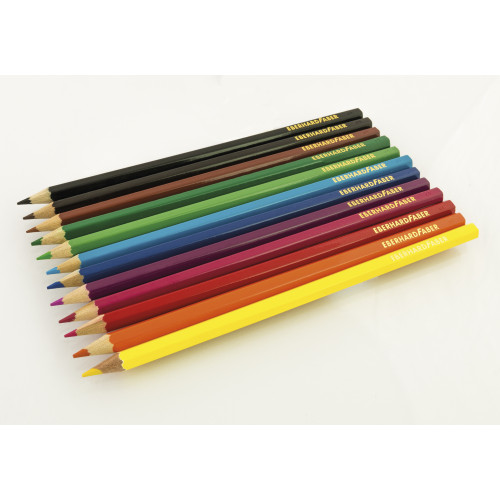 CREIOANE COLORATE PLASTIC JUMBO 10 CULORI EBERHARD FABER