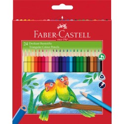 CREIOANE COLORATE TRIUNGHIULARE 24 CULORI + ASCUTITOARE ECO FABE