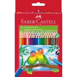 CREIOANE COLORATE TRIUNGHIULARE 36 CULORI + ASCUTITOARE ECO FABE