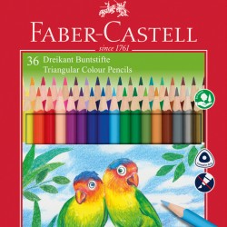 CREIOANE COLORATE TRIUNGHIULARE 36 CULORI + ASCUTITOARE ECO FABE