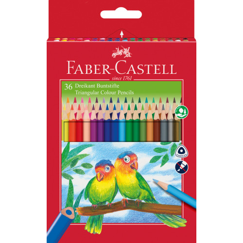 CREIOANE COLORATE TRIUNGHIULARE 36 CULORI + ASCUTITOARE ECO FABE