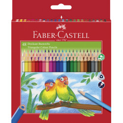 CREIOANE COLORATE TRIUNGHIULARE 48 CULORI + ASCUTITOARE ECO FABE