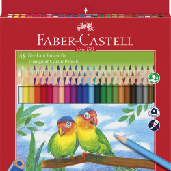 CREIOANE COLORATE TRIUNGHIULARE 48 CULORI + ASCUTITOARE ECO FABE
