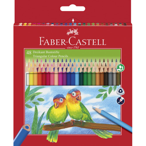 CREIOANE COLORATE TRIUNGHIULARE 48 CULORI + ASCUTITOARE ECO FABE