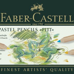 CREIOANE PASTEL PITT 12 CULORI FABER-CASTELL